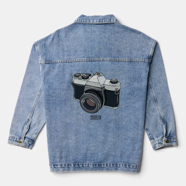 Cartoon Jeansjacke (Rückseite)