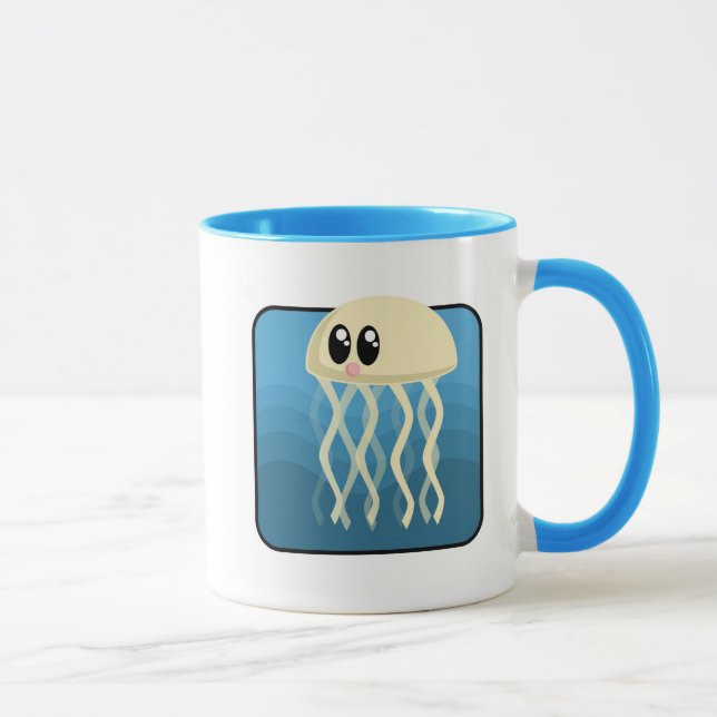 Cartoon Jellyfish Tasse (Rechts)