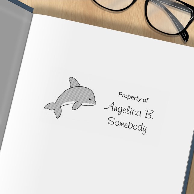 Cartoon Jumping Dolphin Gummistempel (Von Creator hochgeladen)