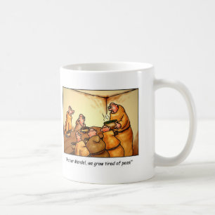 Cartoon-Kaffee-Tasse, Mendel Erbsen Tasse