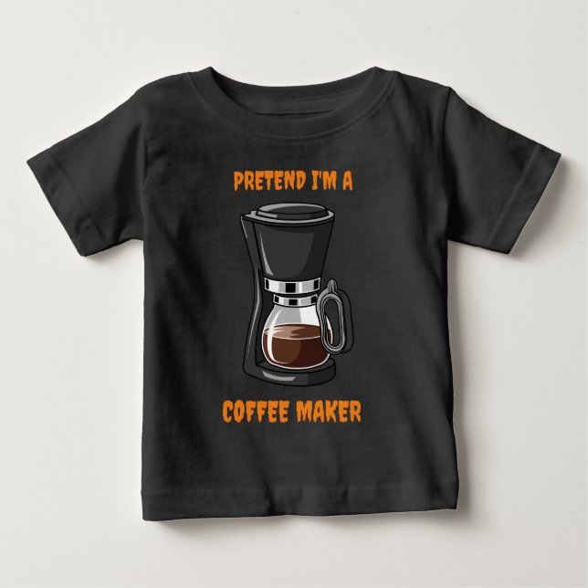 Cartoon Kaffeemaschine Baby T-shirt (Vorderseite)