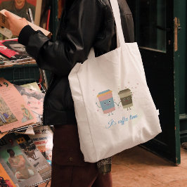 Cartoon Kaffeetassen Tote Beutel Tragetasche