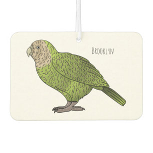 Cartoon Kakapo Autolufterfrischer