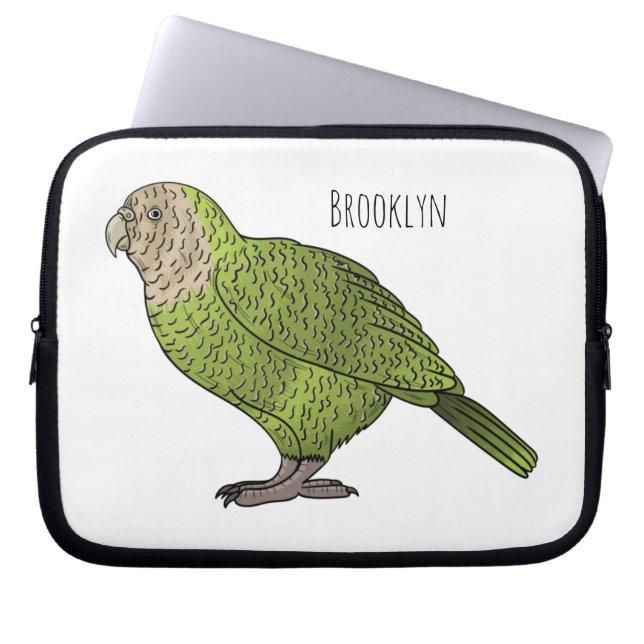 Cartoon Kakapo Laptopschutzhülle (Vorderseite)