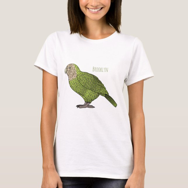 Cartoon Kakapo T-Shirt (Vorderseite)