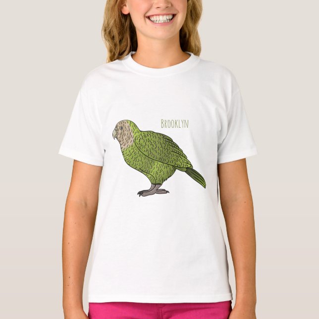 Cartoon Kakapo T-Shirt (Vorderseite)