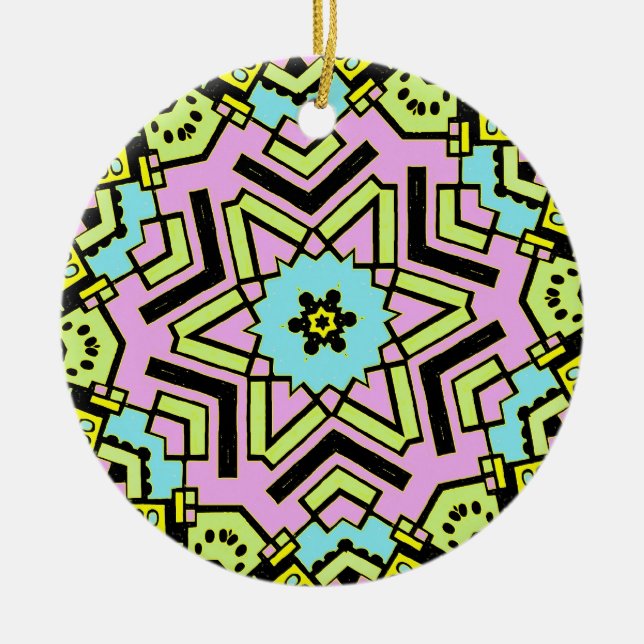 Cartoon Kaleidoskop 01 Keramikornament (Vorne)