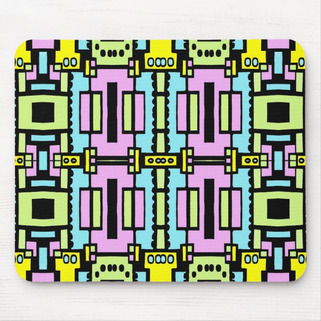 Cartoon Kaleidoskop 03 Mousepad (Vorne)