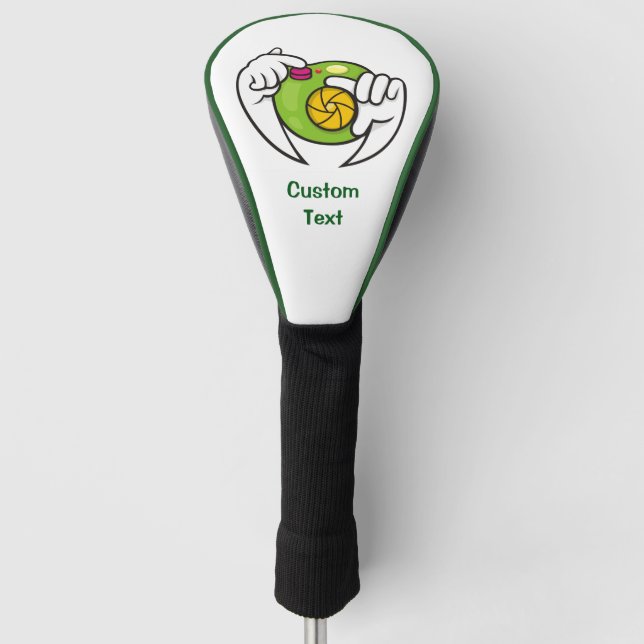 Cartoon-Kamera Golf Headcover (Vorderseite)