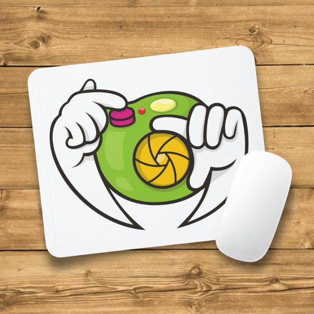 Cartoon-Kamera Mousepad (Von Creator hochgeladen)