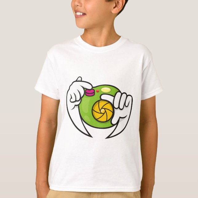 Cartoon-Kamera T-Shirt (Vorderseite)