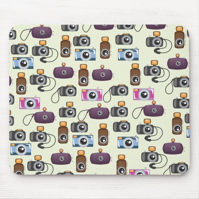 Cartoon-Kameramuster Mousepad (Vorne)