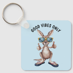 Cartoon Kangaroo Schlüsselanhänger