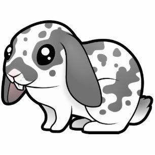 Cartoon-Kaninchen (glattes Haar des schlaffen Fotoskulptur Magnet