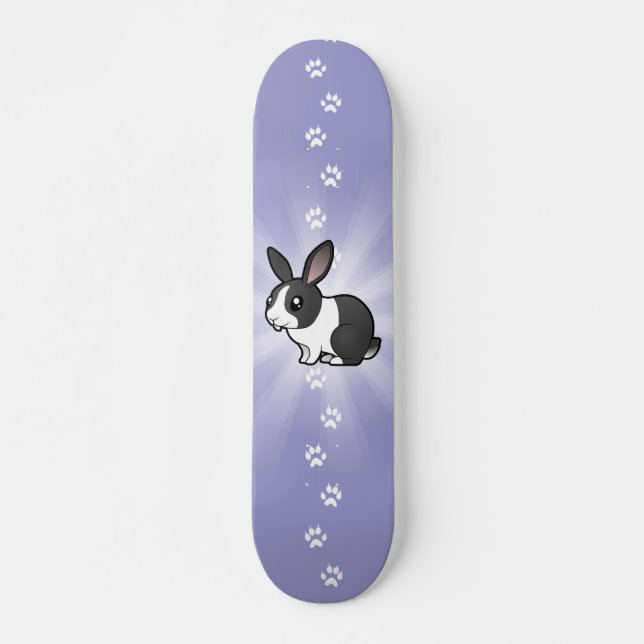 Cartoon-Kaninchen (glattes Haar des uppy Ohrs) Skateboard (Vorne)