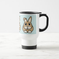 Cartoon-Kaninchen-Reise-Tasse