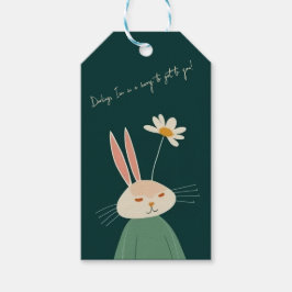 Cartoon Kaninchen, Valentinstag Geschenkanhänger