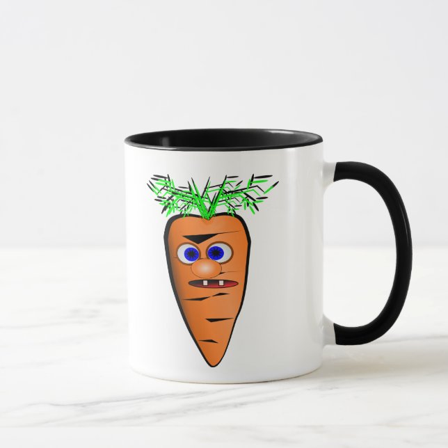 Cartoon-Karotten-Gemüse-Bild Tasse (Rechts)