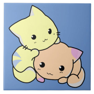 Cartoon Kätzchen Keramik Kachel