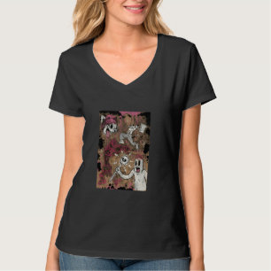 Cartoon-Katze Rosa Fliegende Untertasse Roswell Ar T-Shirt