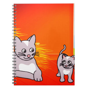 Cartoon Katzen Notizblock