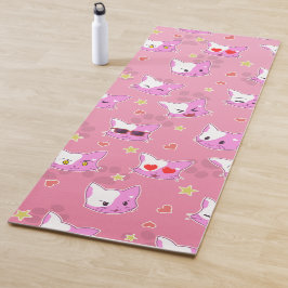 Cartoon Katzen  Yogamatte