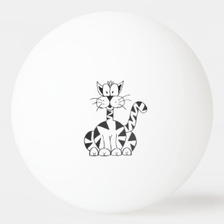 Cartoon-KatzePing Pong Ball Tischtennisball