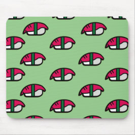Cartoon Kawaii Sushi, Fischreis & Meeresalgen Mousepad