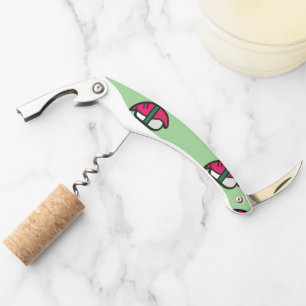 Cartoon Kawaii Sushi, Fischriese und Meeresalgen Kellnermesser