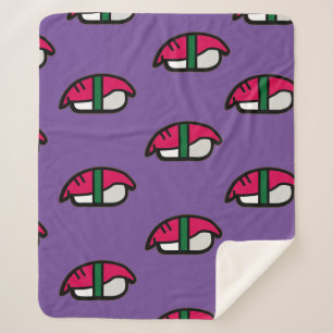 Cartoon Kawaii Sushi, Fischriese und Meeresalgen Sherpadecke