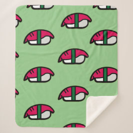 Cartoon Kawaii Sushi, Fischriese und Seetang Sherp Sherpadecke