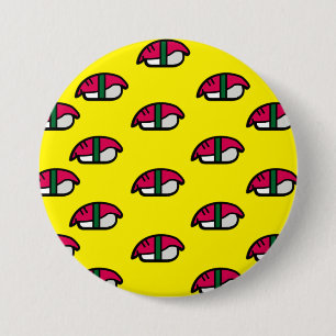 Cartoon Kawaii Sushi, Schaltfläche "Fischriese und Button