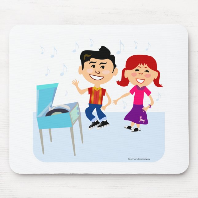 Cartoon Kids Record Party Cartoon Design Mousepad (Vorne)