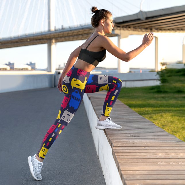 Cartoon Kids Robot Capri Leggings (Von Creator hochgeladen)