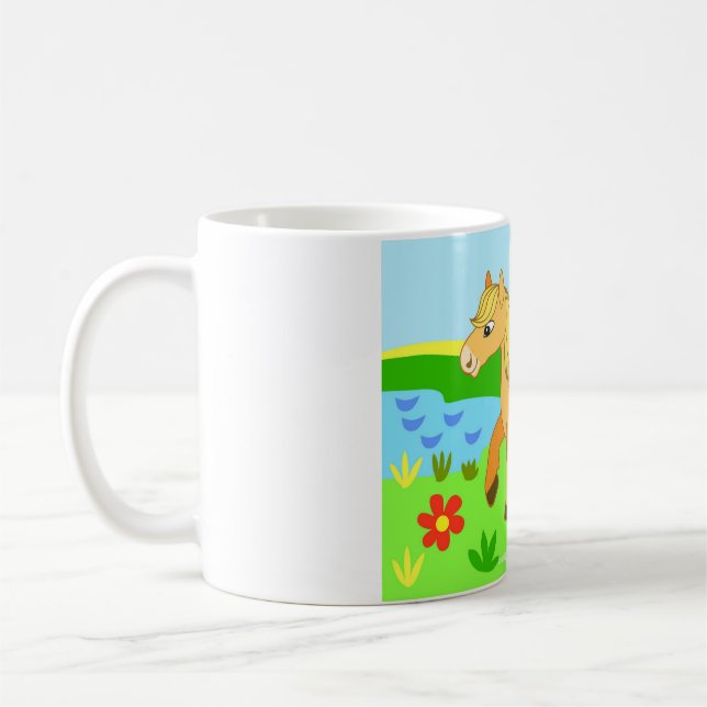 Cartoon, Kinderbild Kaffeetasse (Links)