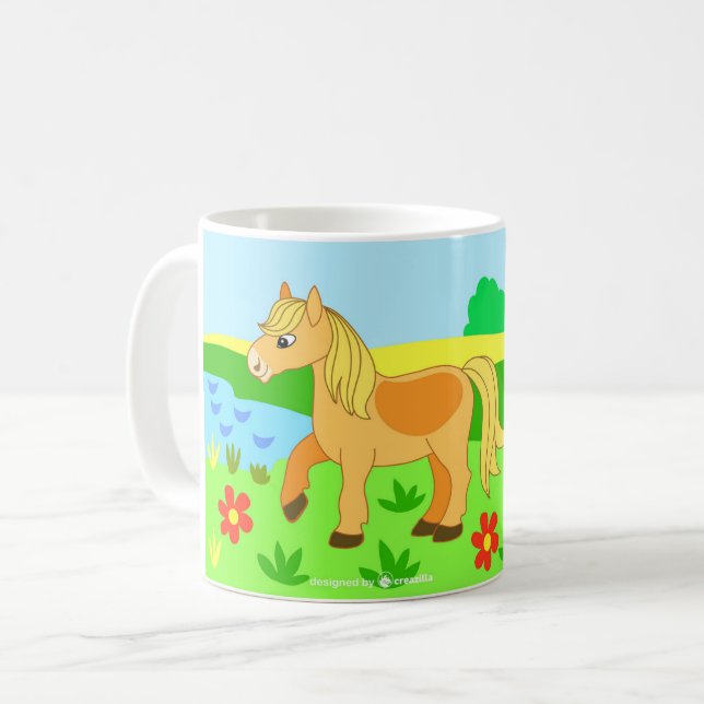 Cartoon, Kinderbild Kaffeetasse (Vorderseite Links)