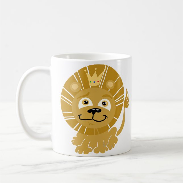 Cartoon King of the Dschungel Kaffeetasse (Links)