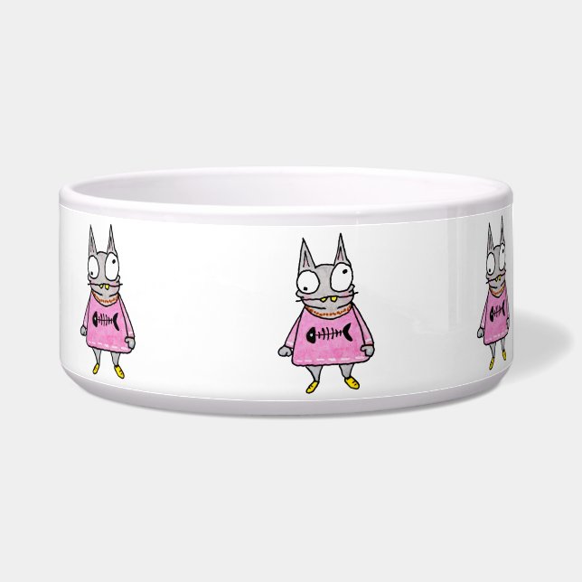 Cartoon Kitten Napf (Rechts)