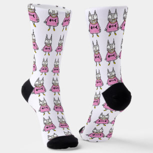 Cartoon Kitten Socken