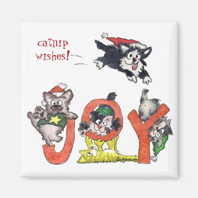 Cartoon Kittens Joy Magnet (Vorne)