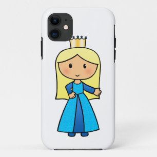 Cartoon-Klipp-Kunst-niedliche blonde Prinzessin in Case-Mate iPhone Hülle