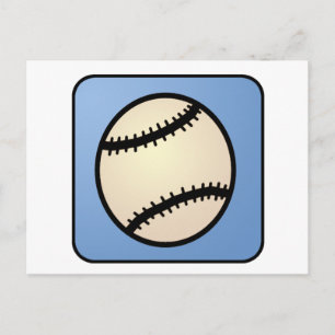 Cartoon-Klipp-Kunst-Sport, Baseball, blauer Postkarte