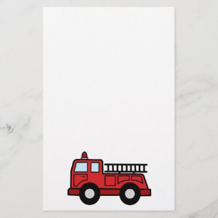Cartoon-Klipp-Kunstfiretruck-Notfahrzeug-LKW Briefpapier