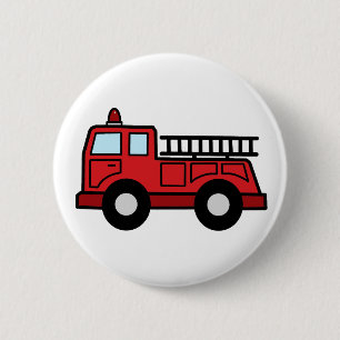 Cartoon-Klipp-Kunstfiretruck-Notfahrzeug-LKW Button