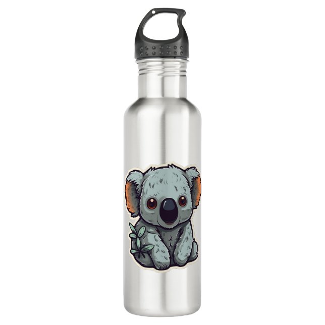CARTOON KOALA BEAR EDELSTAHLFLASCHE (Vorderseite)