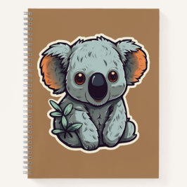 CARTOON KOALA BEAR NOTIZBUCH