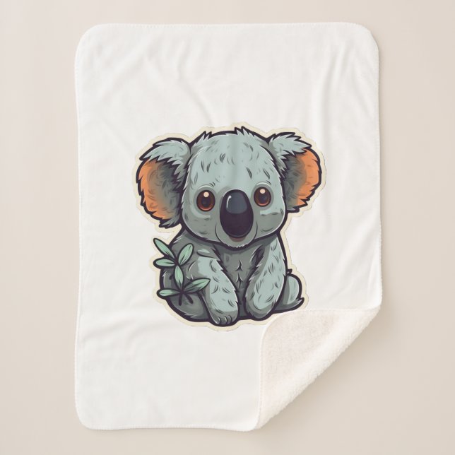CARTOON KOALA BEAR SHERPADECKE (Vorderseite)