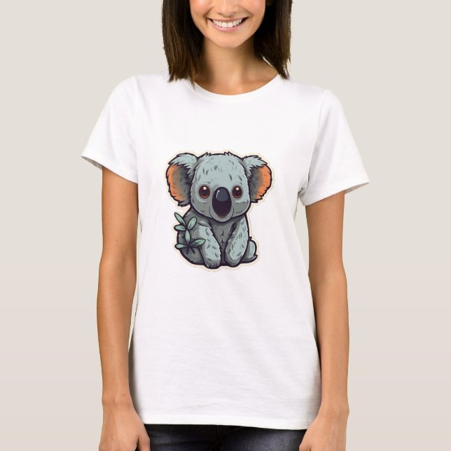 CARTOON KOALA BEAR T-Shirt (Vorderseite)