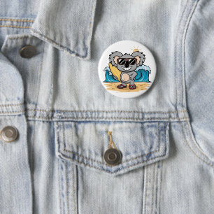 Cartoon Koala Button