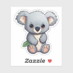 Cartoon Koala-Illustration Aufkleber